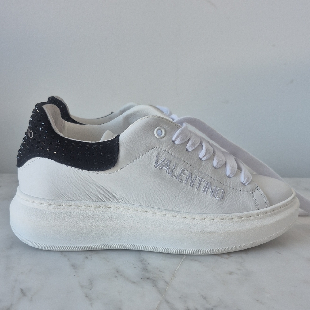 Mario Valentino White and Black Sneakers. Size 6 - Picture 2 of 9